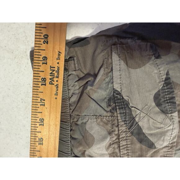 Men's Cargo Shorts Elastic Waist Multi Pocket Hiking Outdoor Camo Cotton Sz 42.. - Picture 10 of 16